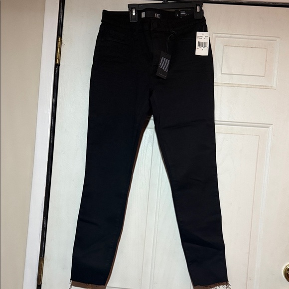 Kut from the Kloth Denim - Kut from the Kloth Black Donna Ankle Skinny High Rise Jeans Raw Hem NWT Size 6